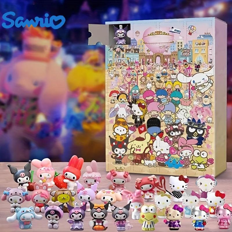 Sanrio Calendar Mystery Box, 1 Box Cute Cartoon Characters Mystery Boxes Decorations for Birthday Festival Gifts, Creative Desktop Ornaments, Halloween Gift, Christmas Gift