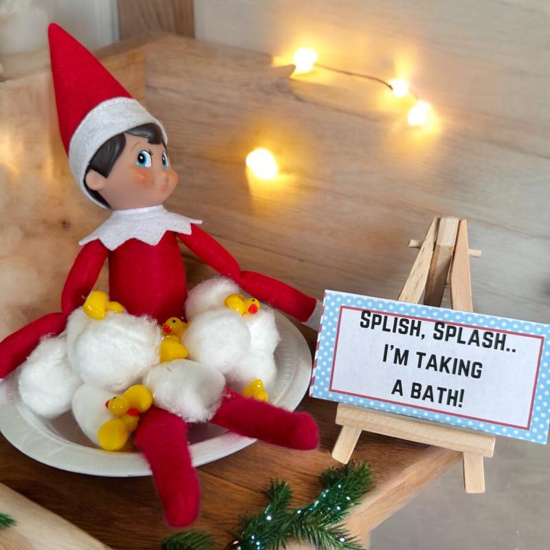 Christmas Elf Helper Kit-24 Days of Elf Fun Props Decor Ornaments Decoration