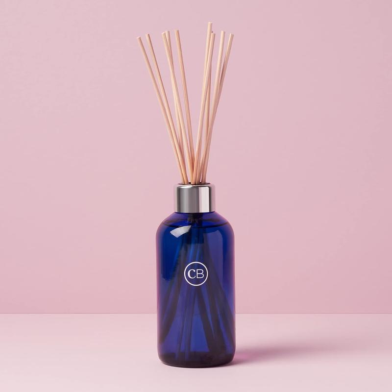 Capri Blue Volcano Scented Reed Oil Diffuser - Navy Blue Fragrance Fruit Tropical Aroma Scented Scent Perfume - 8 Fl Oz - Freshener