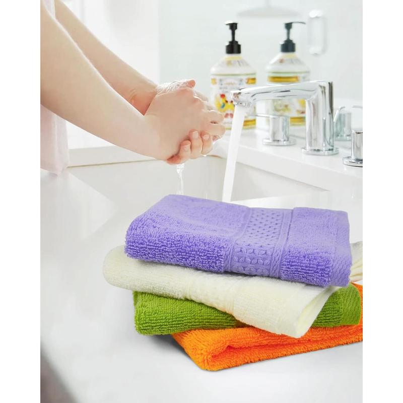 Face-Cloth Washcloths Set,100% Cotton, High Absorbent, Size13 x13 Towels