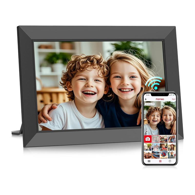 WiFi Digital Picture Frame 10.1 Inch, HD IPS Touch Screen Smart Photo Frame with 32GB Storage, Auto-Rotate, Instantly Share Photos  Videos, Perfect Christmas Gift & Gift Idea, ThanksGiving Gift, Home Decor