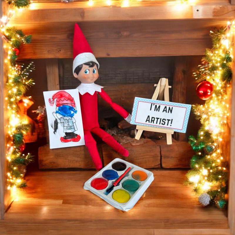 Christmas Elf Helper Kit-24 Days of Elf Fun Props Decor Ornaments Decoration