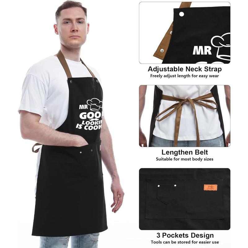 Gifts for Dad from Daughter Son Father's Day Gifts - Birthday Thanksgiving Gifts for Dad, Manly Gifts for Friends - Funny Birthday Gifts, Naughty Gifts for Him, Funny Cooking Apron with Pockets