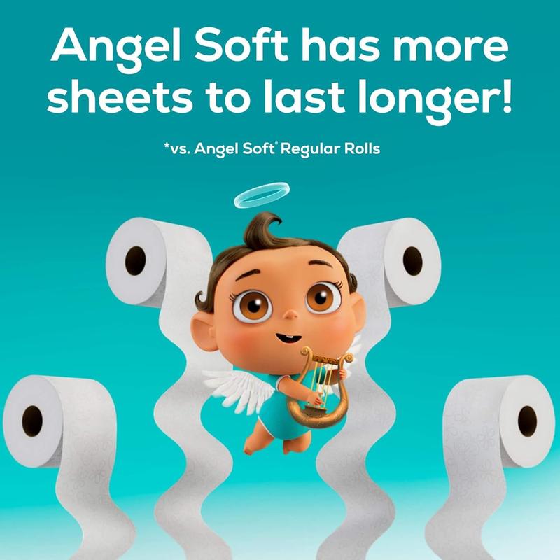 Soft and Strong Toilet Tissue - 48 Mega Rolls (192 Regular Rolls) | Durable Toilet Paper with Mega Roll Dimensions 1-ply toilet select-a-size paper