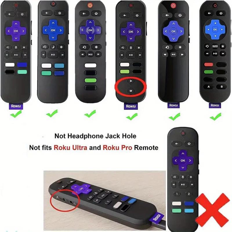 Glow In The Dark Silicone Remote Cover for Roku TV Remote Control, 1 Count Universal Sleeve Case for TCL, Hisense, Roku TV Streaming Stick 4K+, Fall Decor