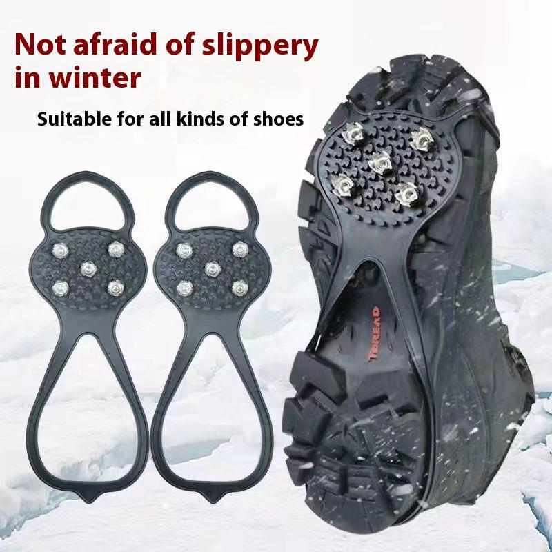 Christmas Anti-slip Shoe Cover, Lightweight Snow Claw Shoe Spike, Portable Anti-slip Shoe Cover for Outdoor Climbing, Gardening Protective Gear