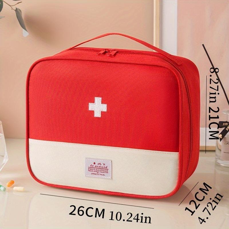 Portable Empty Medicine Bag, 1 Count Large Capacity Outdoor Portable Medicine Box, Storage Bag, Medicine Storage Bag, Home Travel Empty First Aid Bag