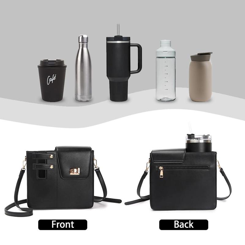 Portable Tumbler Storage Bag, 1 Count Water Cup Storage Bag, Multi-functional Cup Holder with Adjustable Shoulder Strap, Kitchen Accessories