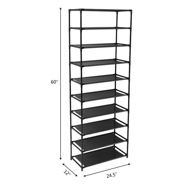 Multi-functional, fast, 10-layer shoe rack, easy to store, help shoes a lot