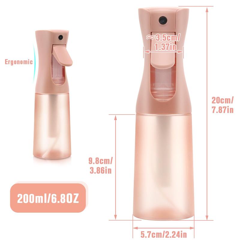 Hair Spray Bottle, Fine Mist Refillable Spray Container,Ultra-Fine Continuous Spray Bottle for Skincare, Plant Care, Pet Grooming, Cleaning,Christmas Gift