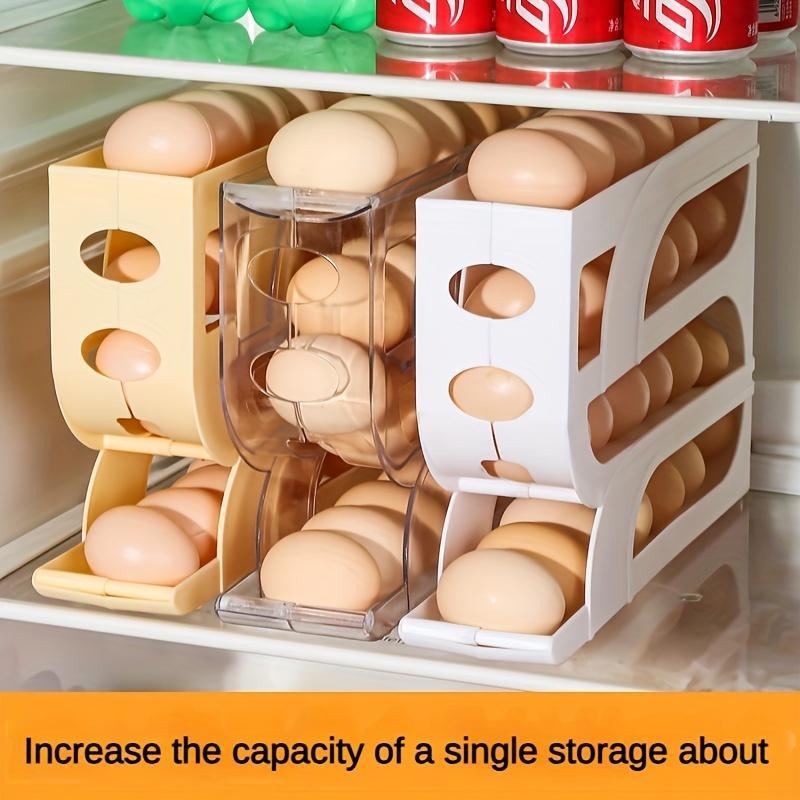 Slide Style Egg Box, Anti Drop Egg Collection Box, Refrigerator Side Egg Storage Rack, Household Appliances Accessories