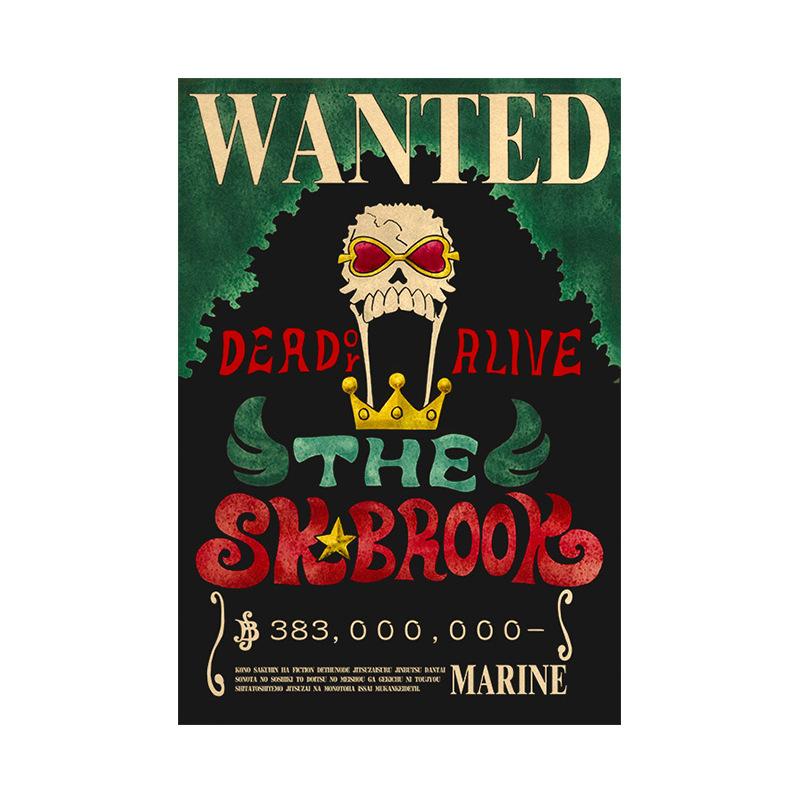 Anime O P Wanted Poster,New World Poster Straw Hat Pirates Wanted Posters