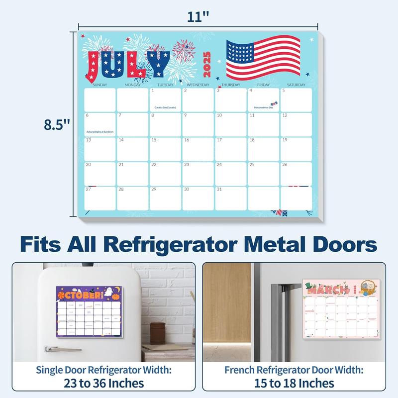 SDGEE 2024-2025 Magnetic Calendar for Fridge (8.5