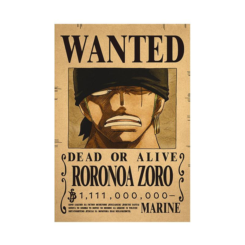 Anime O P Wanted Poster,New World Poster Straw Hat Pirates Wanted Posters