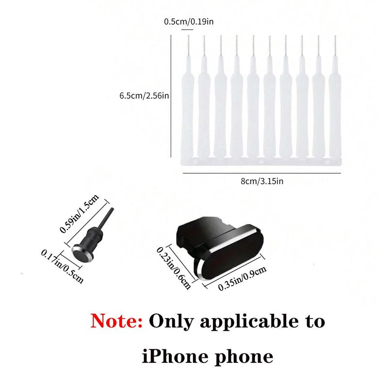 Phone Charging Port Dust Removal Tool Kit, Professional Electronic Cleaning Tool Set, Smartphone Accessories, Cleaning Brush, Mobile Phone Cleaning Tool