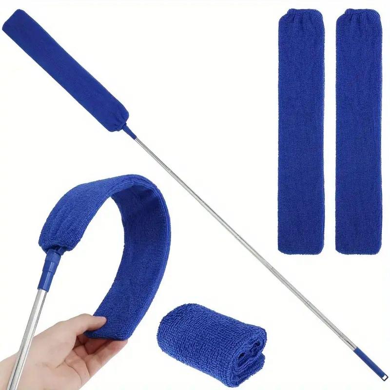 Cleaning Tool Set, 1 Set Including Duster & Mop & Duster Head, Household Reusable Cleaning Tool for High Ceiling, Furniture, Car