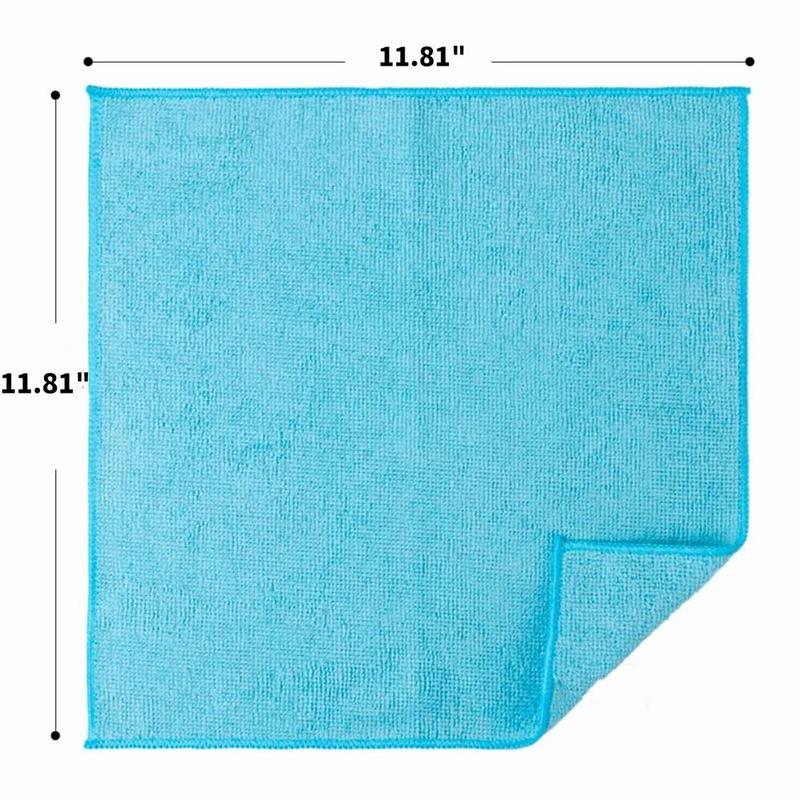 12count Soft Microfiber Absorbent Car Washing Cloths Kitchen Cleaning Rag Reusable Towels