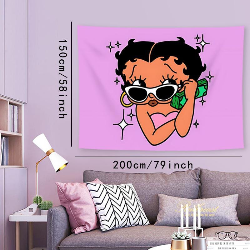 Cartoon Figure Pattern Tapestry, 1 Count Wall Hanging Decor, Wall Art for Home Living Room Bedroom