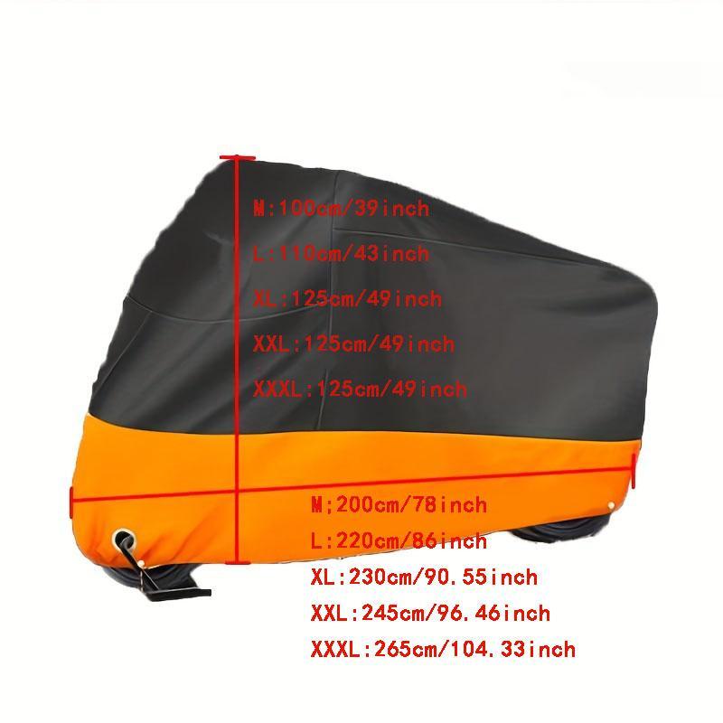 Motorcycle Cover, 210D Oxford Cloth Motorcycle Cover, Dustproof & Rainproof & Sunproof Motorcycle Cover, Motorcycle Accessories