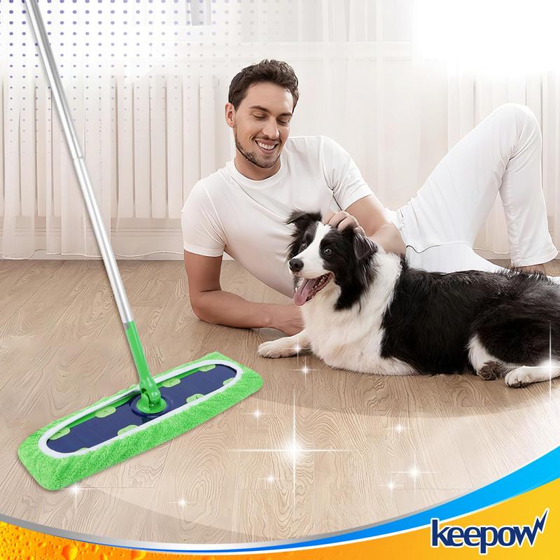 KEEPOW Reusable XL Wet Pads Compatible with Swiffer XL Sweeper for All 17*5 Inches Flat Mop 6 Pcs (mop is not included)