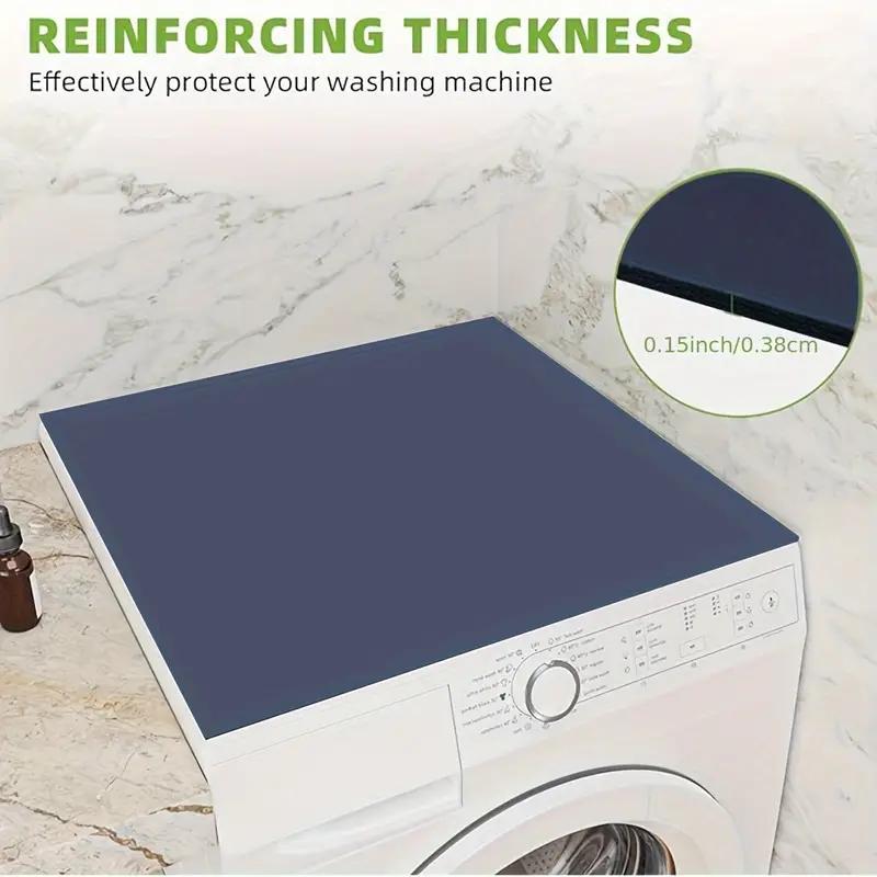 Solid Color Washing Machine Top Cover, 1 Count Non-slip Washing Machine Top Mat,  Washing Machine Cover, Water Absorption Washing Machine Top Protector for Home Laundry Room Dormitory