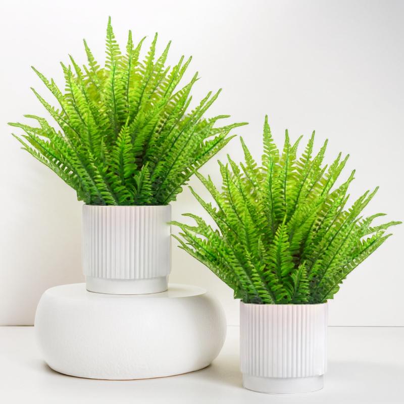 2 Pack Artificial Fern Plants - 11.5