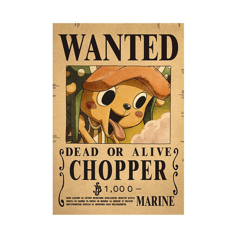 Anime O P Wanted Poster,New World Poster Straw Hat Pirates Wanted Posters