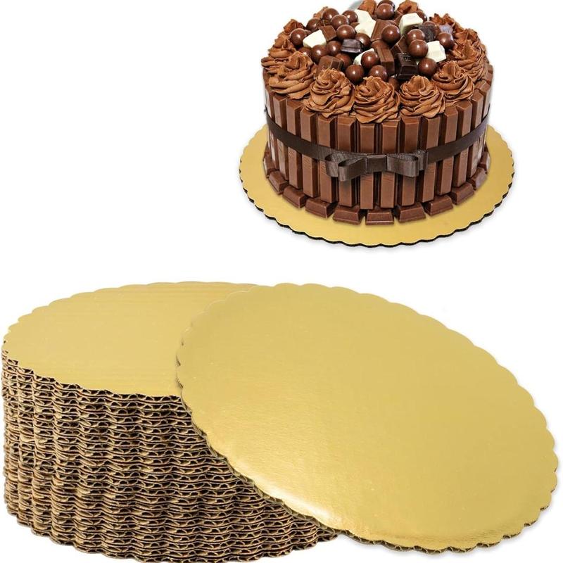 Round Cake Board, 20pcs set Disposable Cake Base, Pizza Round Base, Disposable Tableware for Dessert & Cake, Party Supplies