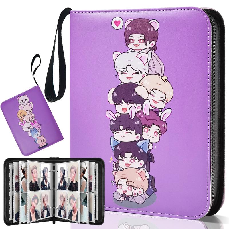 Kpop Stray Kids SKZOO Photocard Binder 400 Pockets, idol Cartoon Cute Photo Album, Christmas Gift for kids Decor Organizer Cover