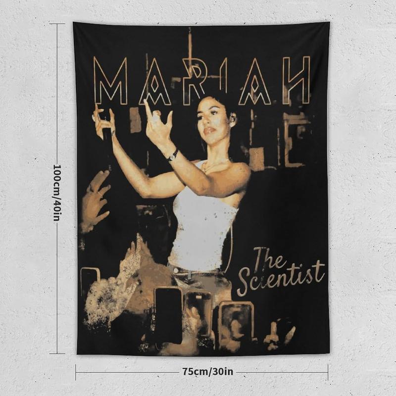 Generic Mariah Music The Scientist Tapestry Wall Hanging for Bedding Living Room Wall Blanket Art Tapestries Home Decor for Girl Teen Bedroom College Dorm 30