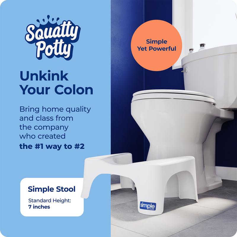 Squatty Potty - Simple Stool - Doctor Recommended - Relieves Bloating - Feel Lighter Toilet