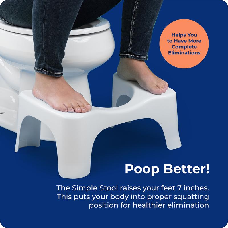 Squatty Potty - Simple Stool - Doctor Recommended - Relieves Bloating - Feel Lighter Toilet