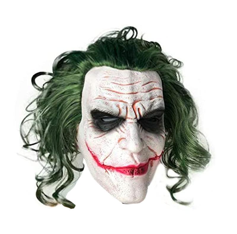 Joker Mask Joker Costume Men Latex Mask Costume Cosplay Man Halloween Adult Role Play Costumes Dress Up Party Props Joker Clown Halloween Scray Mask Latex Creepy Realistic Halloween Horror Mask