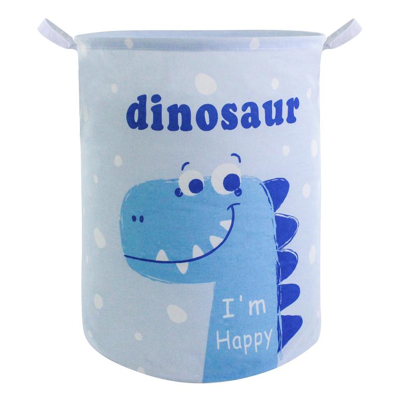 Cartoon Dinosaur Laundry Basket Cute Storage Baskets Baby Nursery Hamper Toys Box Boys Girls Storage Bin Clothes Storage Organizer Gift Baskets clothes hamper