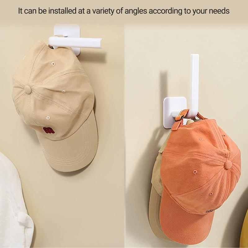 Baseball Cap Hook, 6counts set Wall Mounted Hat Storage Sticky Hook without Hat, Home Organizer Storage, Summer for Gift, Unique Furniture for Bedroom