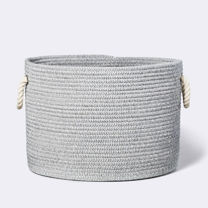 Large Round Coiled Rope Basket - Cloud Island