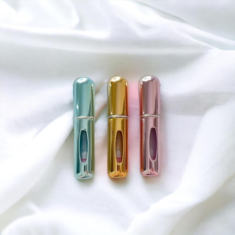 3-Pack Travel Mini Perfume Refillable Bottle 5ml, Soft Radiance 3pcs, Atomizer Cologne Container Liquid Organizer