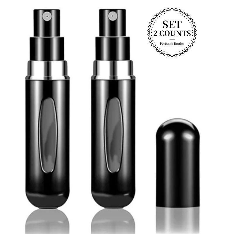 5ML Perfume Spray Bottle, 2 Counts Portable Refillable Perfume Atomizer, Perfume Dispenser Bottle, Perfume Storage Bottle for Home & Travel