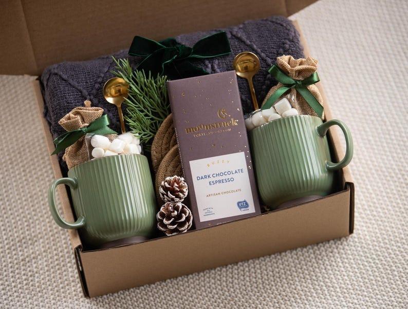 Gift Box for Couples  for Parents Winter Gift for Couple Cocktail Kit Gift Set Family Hygge Gift Box New Family Gift Basket