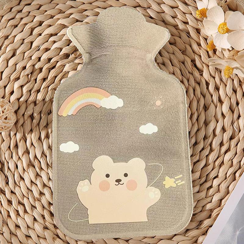 Cute Cat Pattern Hot Water Bottle, 1 Count Leak-proof Heat Resistant Hot Water Bag, Hot Water Bottle for Home Office Dormitory School