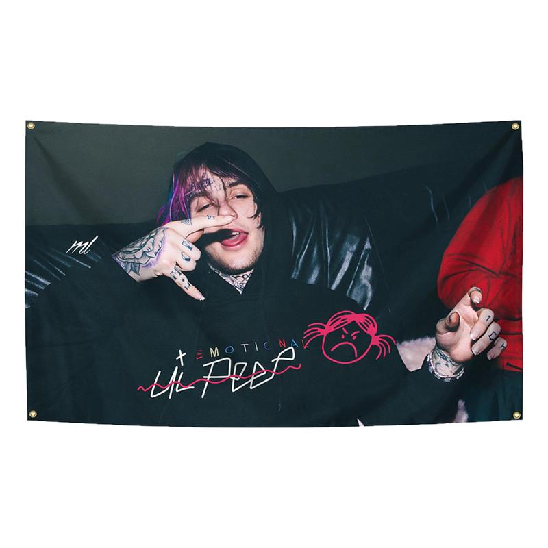 Rap Singer Music Poster 3*5FT Banner polyester wall decoration hanging flag suitable for indoor outdoor party decoration