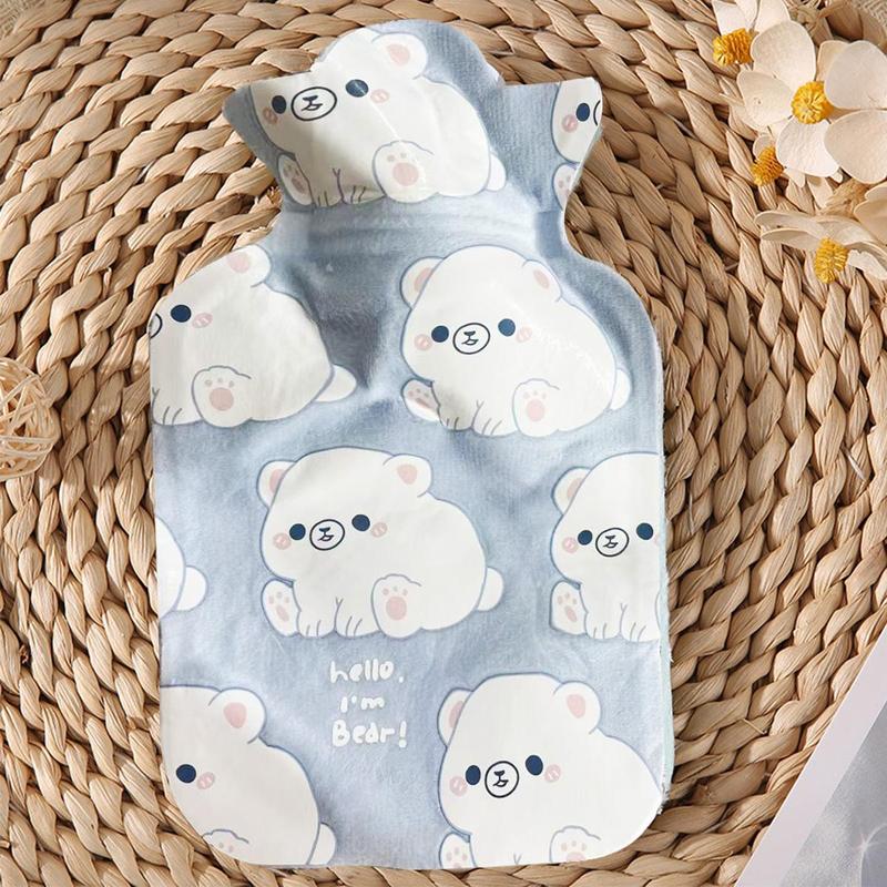 Cute Cat Pattern Hot Water Bottle, 1 Count Leak-proof Heat Resistant Hot Water Bag, Hot Water Bottle for Home Office Dormitory School