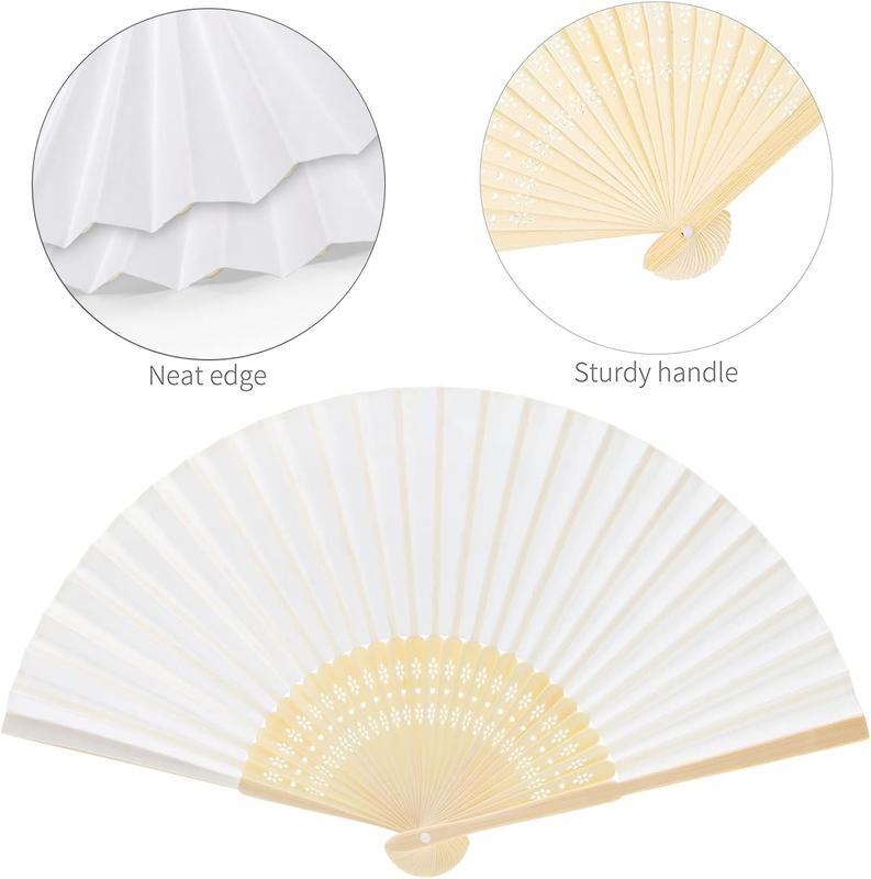 Make Your Wedding Party Cool, Stylish, and Comfortable with Handheld Paper Fans for Wedding Guests - Elevate Your Special Day