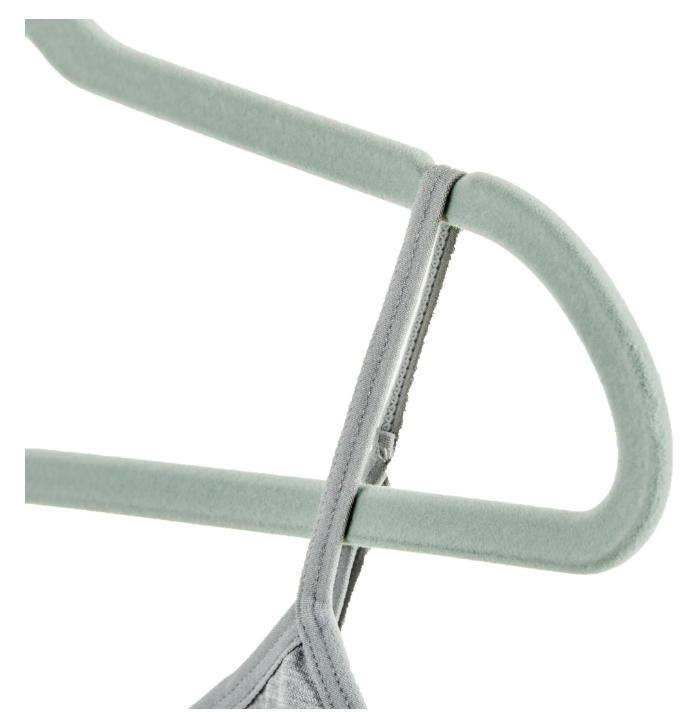 Velvet Adult Clothing Hangers, 100 Pack, Green, Non-Slip, Space Saving Organiser Hook