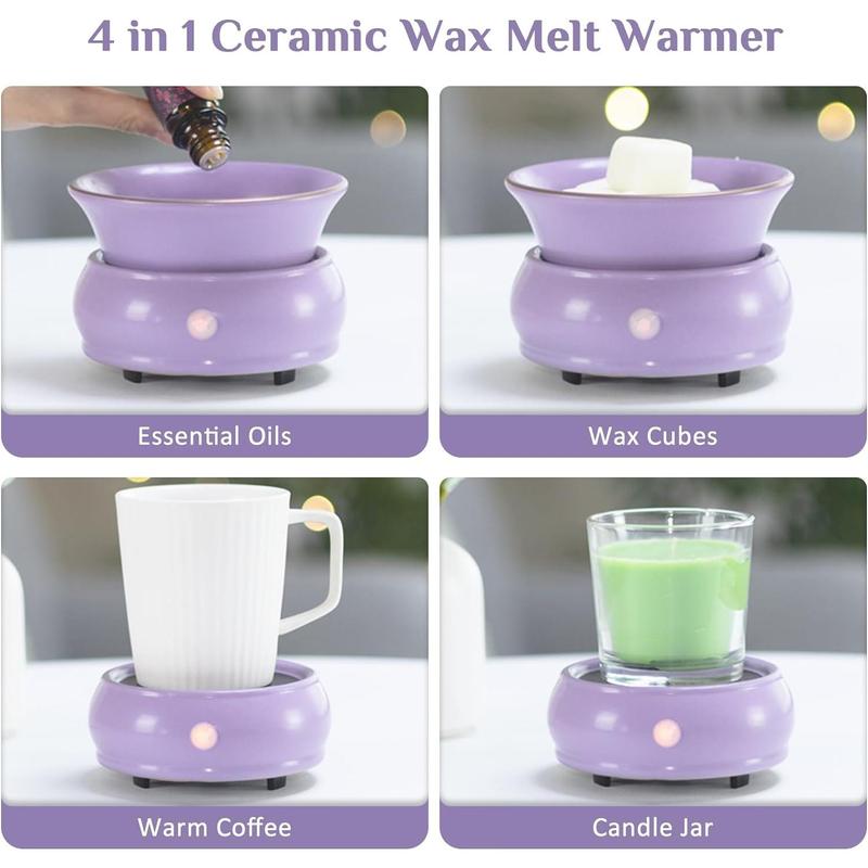 Candle melting heater burner -3 -in -1 ceramic candle melting device is suitable for family offices bedroom living room decoration