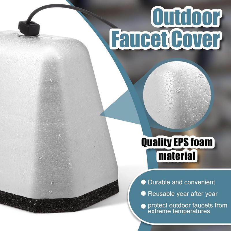 6 Pack Outdoor  Faucet Cover for Winter Freeze Protection Outdoor Faucet Cover for  Spigot Valve Sprinkler to  Cold Weather Insulation Easy to Install(Classic Style)