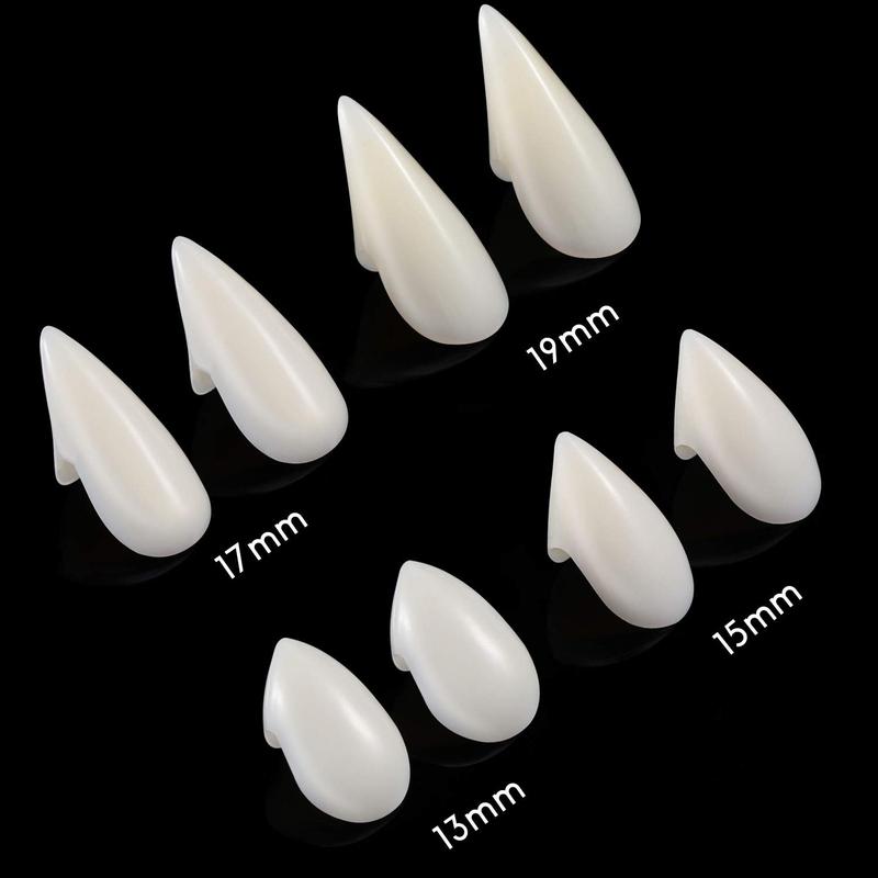 8 Pairs Halloween Vampire False Teeth Zombie False Teeth Pointed Dental Braces Tiger Tooth Dental Braces Makeup Props  - Costume, Menswear