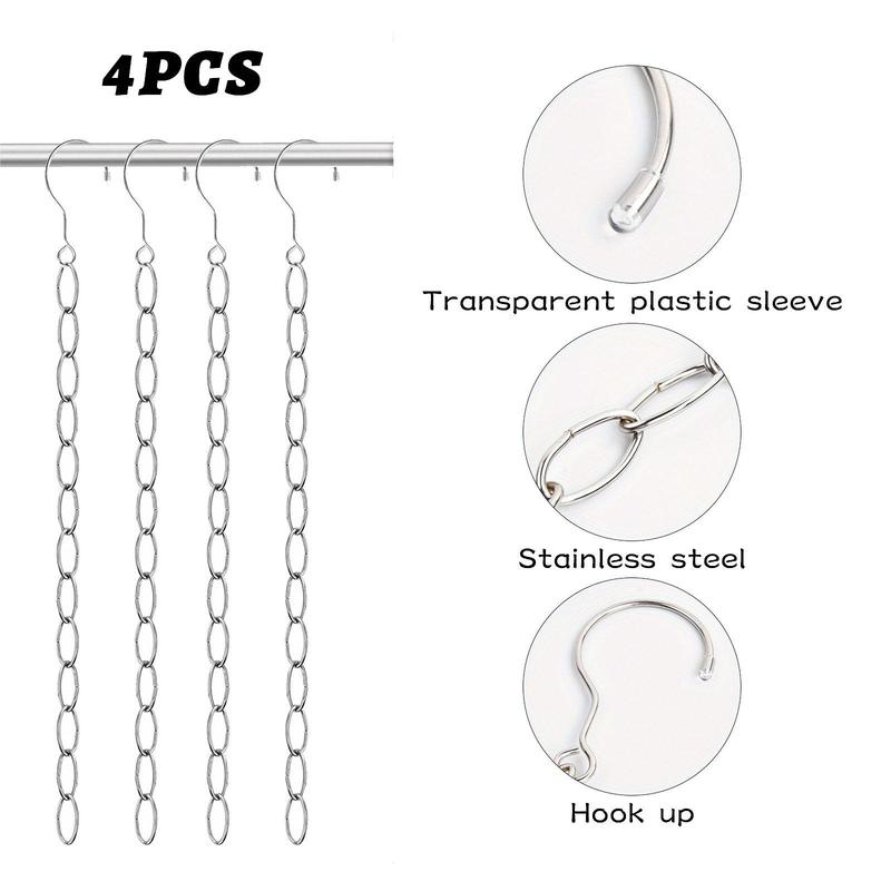 Stainless Steel Clothes Hanger Connector Chain, Cascading Hangers Chain, Space Saving Hanger Chain, Closet Storage & Organization