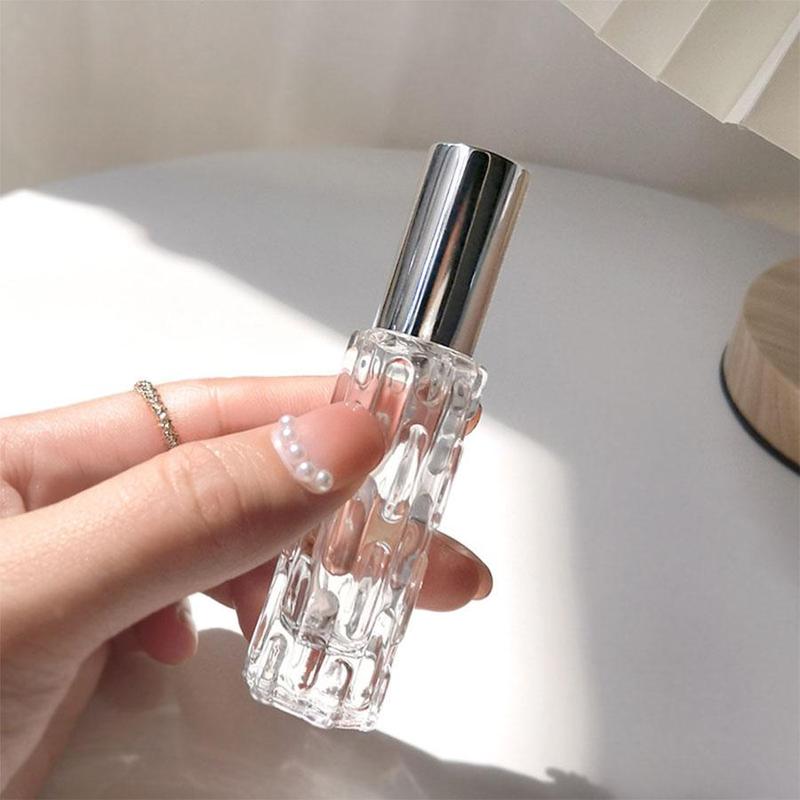 10ml Perfume Dispenser, 4 Counts set Pressing Spray Perfume Bottle, Portable Travel Perfume Sample Bottle, Home Organizer for Perfume