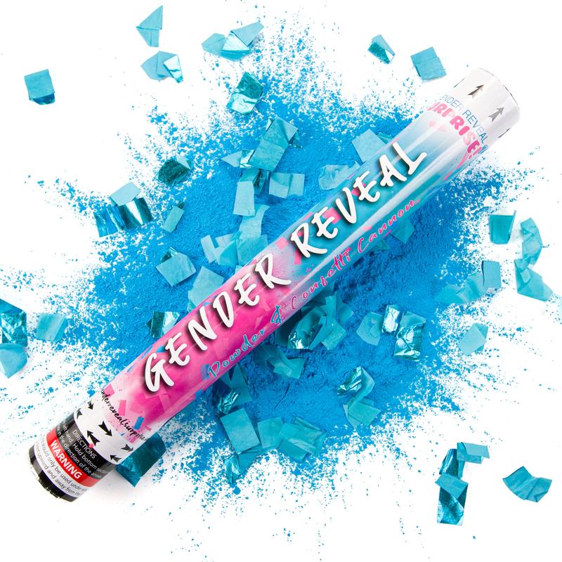 Gender Reveal Powder and Confetti Cannon Kit